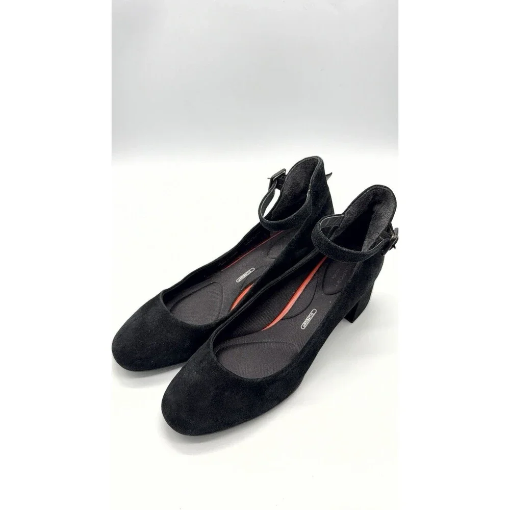 Rockport Total Motion Trutech Black Suede Pumps Heels Size 10